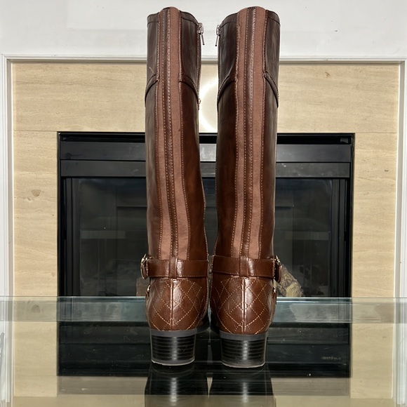 UNISA Brown Knee High Riding Boot, 6M - Picture 3 of 8